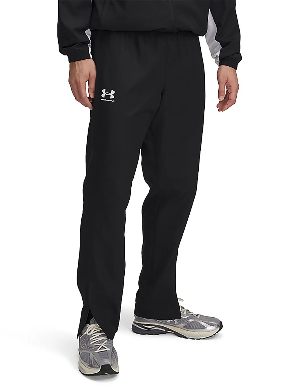 Under Armour Black Men's Windbreaker Woven Rival Track Pants Athleisure size XXL